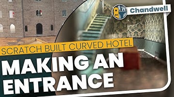 Making an entrance - adding an entrance lobby made of card to a curved hotel model