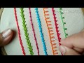 180-Seven embroidery stitches in one frame (Hindi /Urdu)