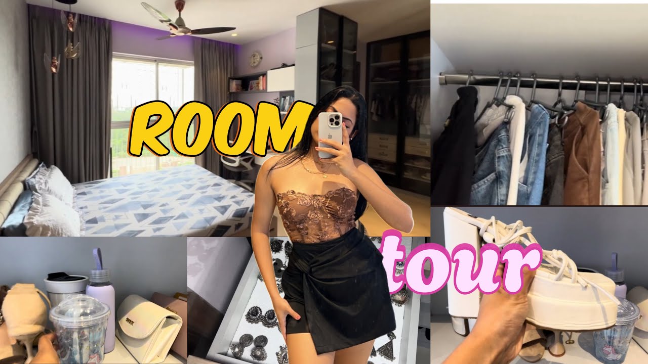 Inside an Influencers wardrobe 🫣 | Room Tour 😳| Girls Dream room 😭| Shoes | Bags | Heels | jeans |