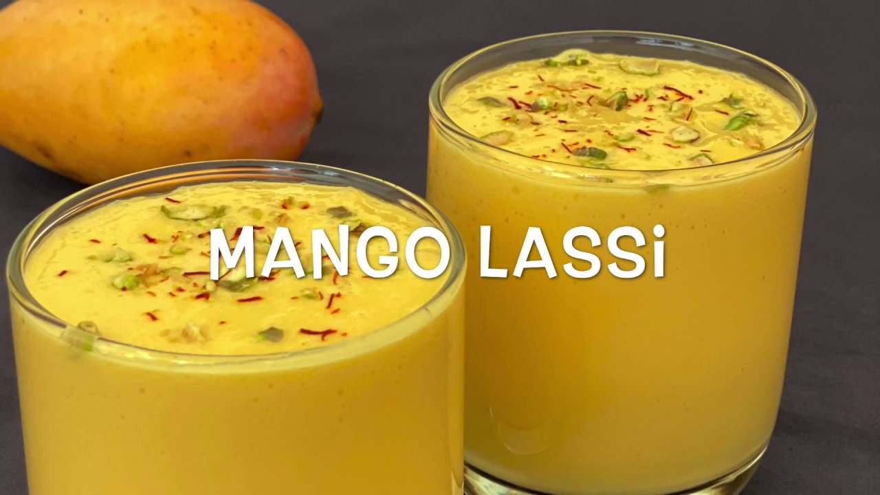 Mango Lassi Recipe, A Yogurt Smoothie - On The Go Bites