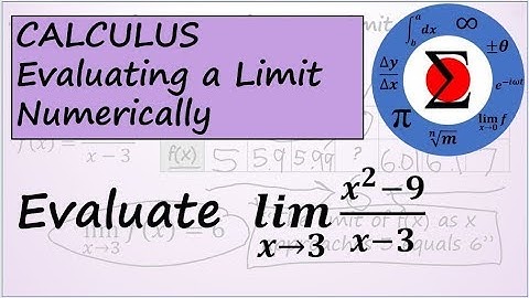 Calculus - Evaluating a Limit Numerically Using a Table of Values