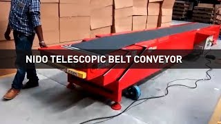 Telescopic Belt Conveyor At Customer Site