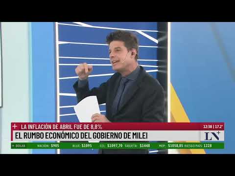 El rumbo económico del Gobierno de Milei: la inflación de abril fue de 8,8%