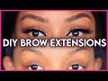 HOW TO: DIY Amazon Eyebrow Extensions | Brow Extensions tutorial at home 2020