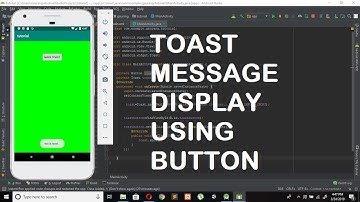 Use Button to display Toast message | Android studio tutorial ..