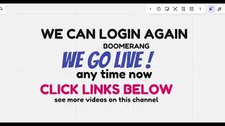 BOOMERANG (news) WE CAN LOGIN AGAIN ! - AI ARBITRAGE PROFITS (001) TOP TEAM ROB BUSER