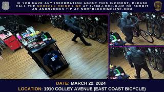Norfolk Police need help identifying commercial burglary suspect