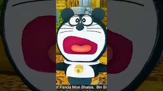Doraemon in Minecraft world 3D Animation 🤣#shorts