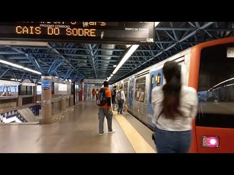 Estação Campo Grande : Comboios com 3 carruagens utilize a primeira metade do cais