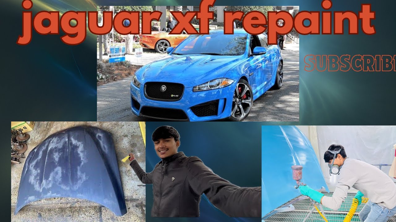 Jaguar XF Hood Repaint DIY Paint Job V6 jaguar XF Drift Car