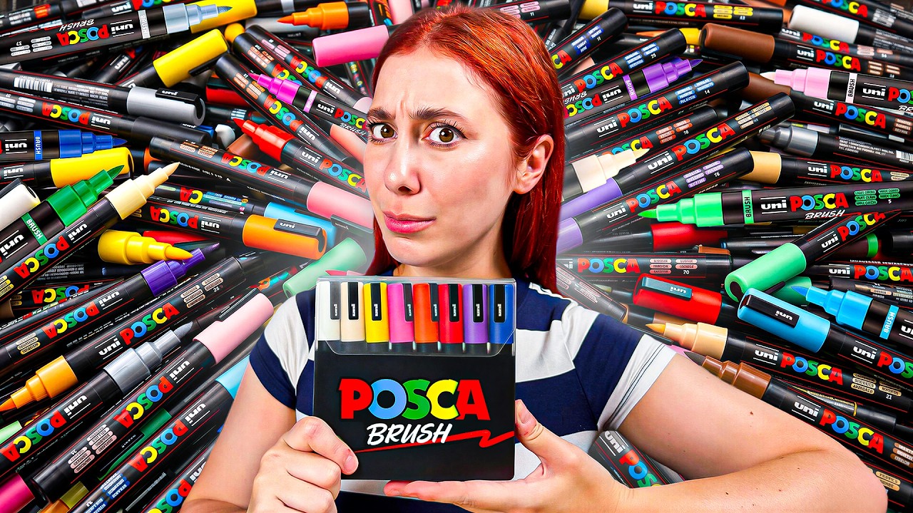 ¿El POSCA DEFINITIVO? - Reseña POSCA BRUSH (marcadores acrílicos)