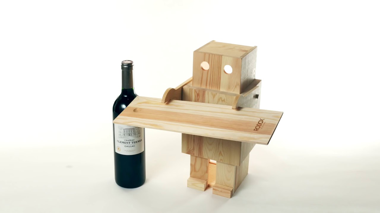 Porta vino robot Rackpack - DottorGadget