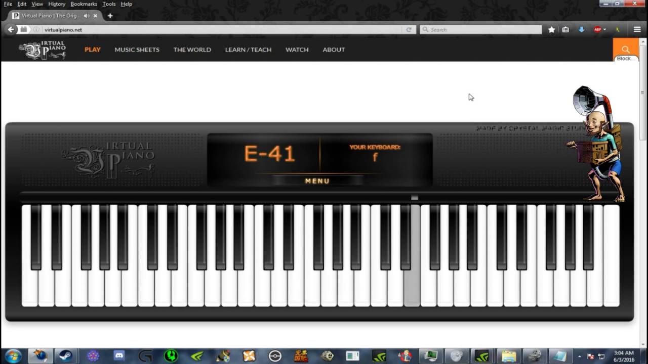 games people play Conker The Cat Plays Virtual Piano