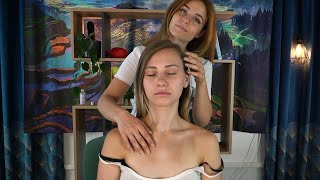 ASMR Real Person Scalp, Hair, Neck and Shoulders Massage & Reiki Roleplay for Deep Sleep