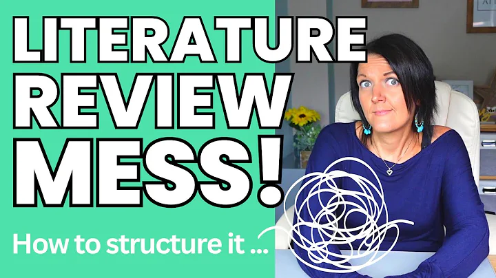 How to structure your literature review - start simple, use keywords from your dissertation title