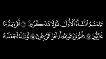 سورة الواقعة كاملة _ ياسر الدوسري/ شاشة سوداء/