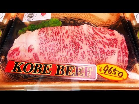 Japanese Street Food - KOBE BEEF A5 Steak Teppanyaki Osaka Japan - YouTube