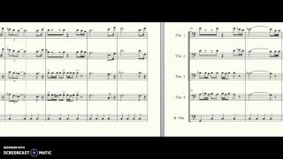 Colonna sonora del film "indiana jones" di steven spielberg, composta
nel 1980, riadattata per quintet trombone. arr. - pasquale magnifici.
partitura/par...