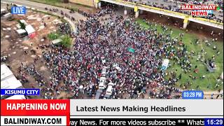 Watch how Luos welcomed Sifuna, Babu Owino and Orengo today at Kondele, Kisumu City!