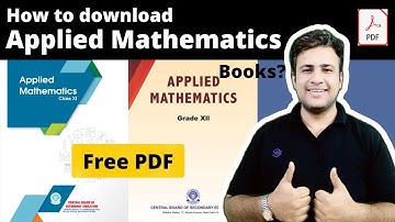 How to download Applied Mathematics Book PDF for Free | Class 11 | Class 12