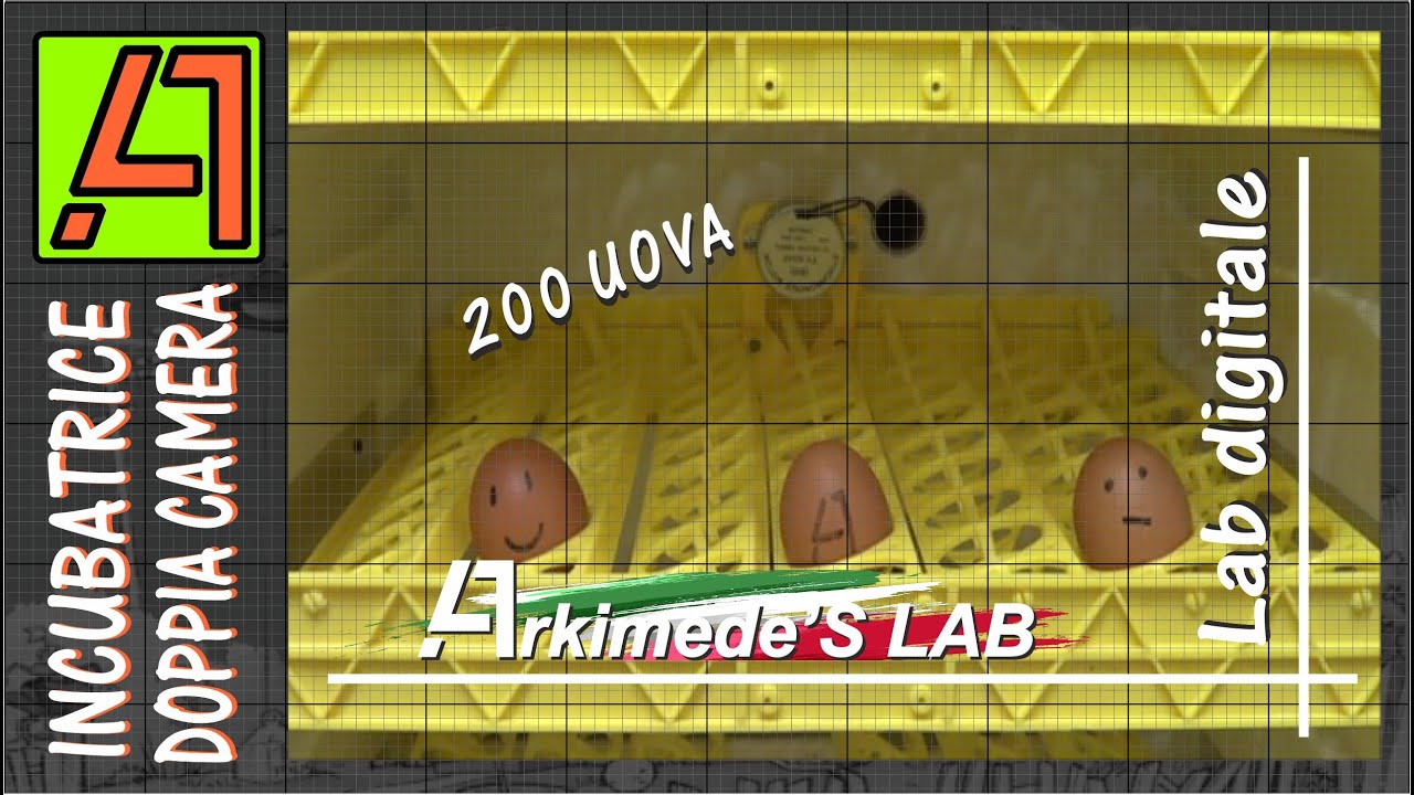 INCUBATRICE DIGITALE A DOPPIA CAMERA PER 200 UOVA