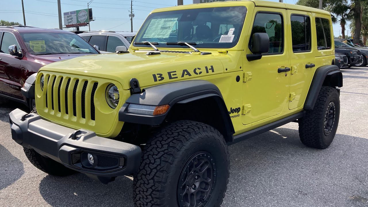 2022 Jeep Wrangler BEACH Edition! - YouTube