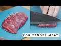 Are you cutting it right how to cut meat against the grain