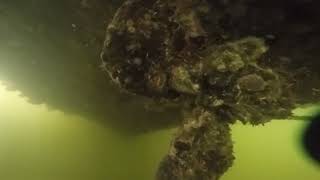 Anclote diving cavitation hull cleaning Gulf Harbors FL