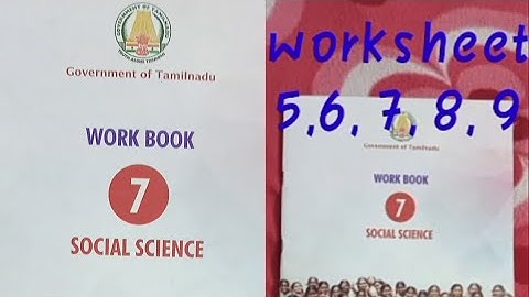 Bridge course 7th social science worksheet 5, 6, 7, 8,9 answers