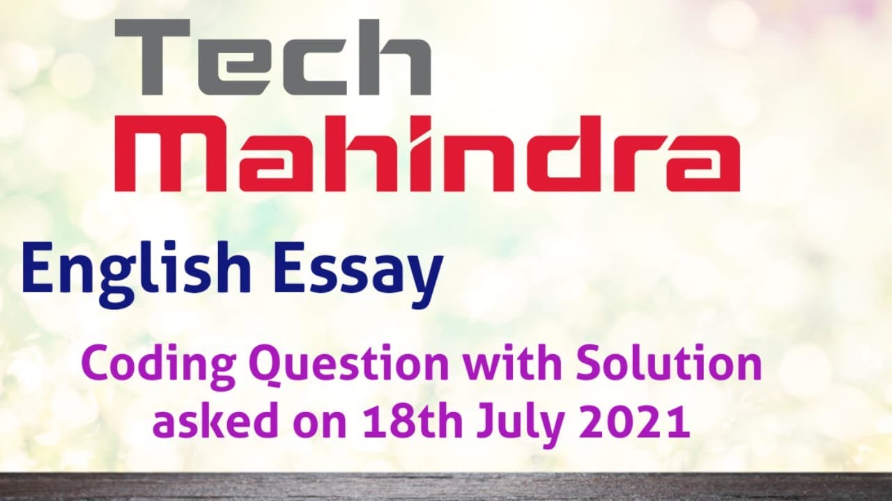 tech mahindra essay writing topics 2021
