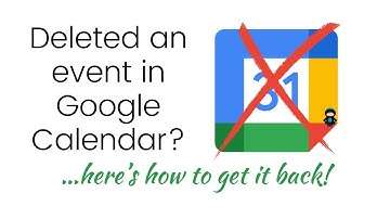 Hoe u snel verwijderde gebeurtenissen in Google Agenda kunt herstellen