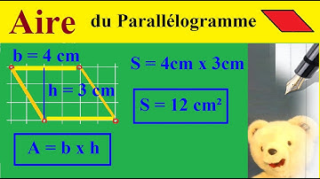 Calculer l’aire ou calcul de la surface d