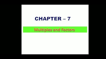 Class-4||Math||Chapter- 7||Multiples and factors||Introduction
