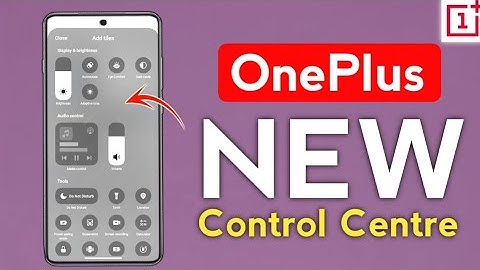 Oneplus Mobile New Control Center| Oxygen OS Tips And Tricks