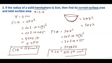 SURFACE AREA AND VOLUME | 9TH | EX. 9.3