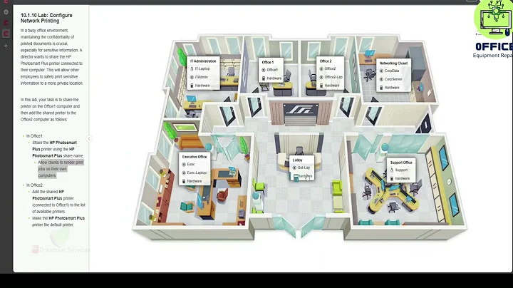 10.1.10 Lab: Configure Network Printing | CompTIA TestOut PC Pro