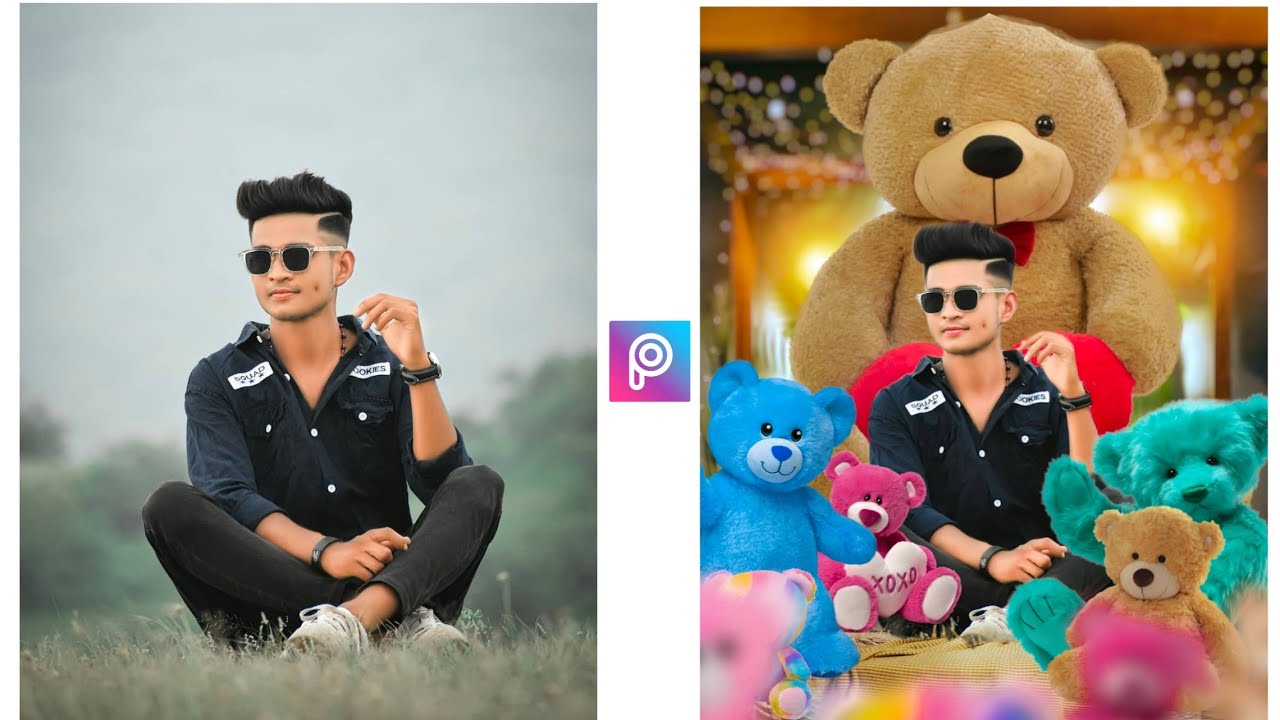 Happy Teddy day special photo editing ★ Valentine's week photo editing in PicsArt 🔥