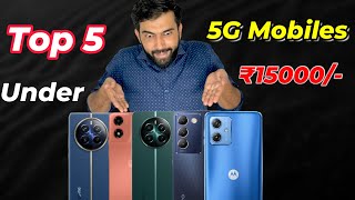 Top 5 Best 5G Mobiles Under ₹15000 in 2024 | Best 5G Mobiles || #best5gphoneunder15000 #techmanthan