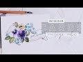 Cartes aquarelle de 15 minutes  fleurs vintage ep 8