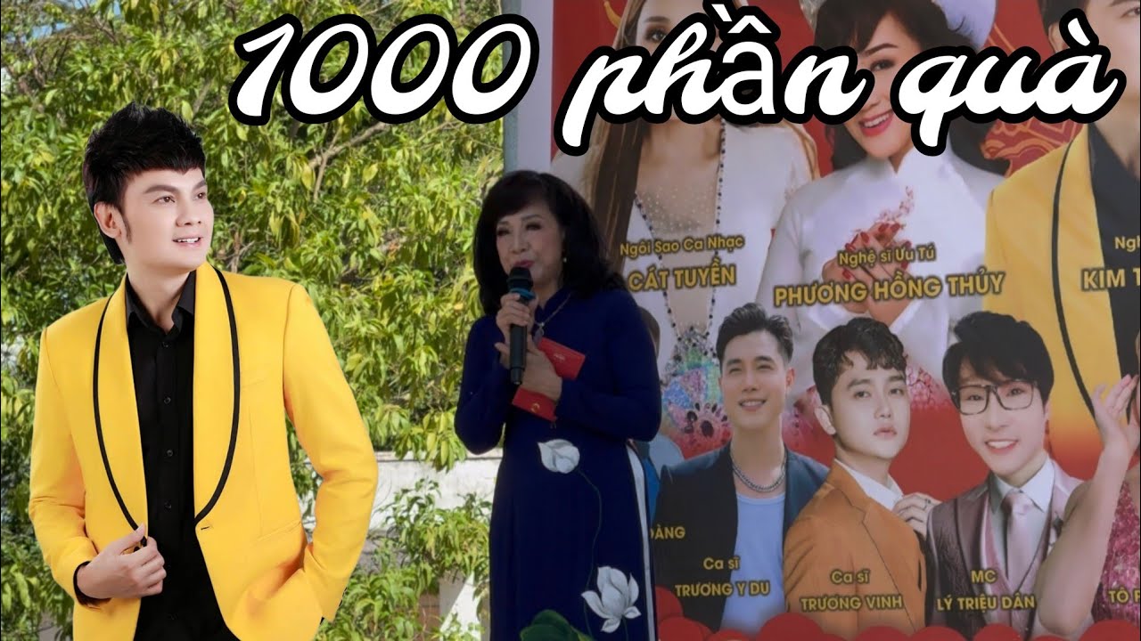 Kim Tiểu Long 1000 phần quà cho bà con nghèo tại Dinh Thầy Thím