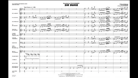 Sir Duke by Stevie Wonder/arr. Jay Bocook