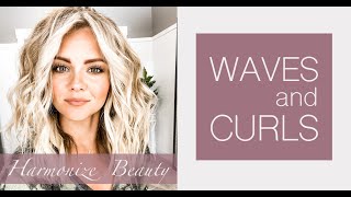 Waves and curls Hair tutorial