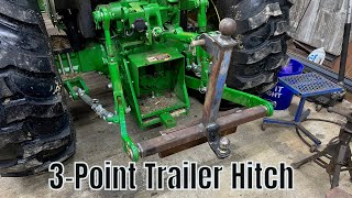 Simple 3Point Tractor Hitch To Move Trailers