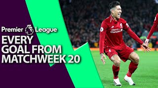 Every goal from Premier League Matchweek 20 | NBC Sports