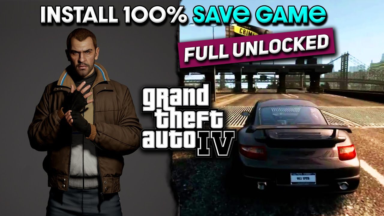 How to install 100 Mission Save File in GTA 4 Everything Unlocked