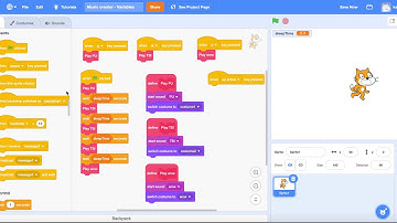 Scratch tutorial - Music creator - 05 - Variables
