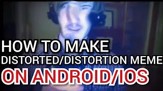 Distortion meme (a.k.a distorted meme) is funny format of in which the
video gets with effects, but making them really challengi...
