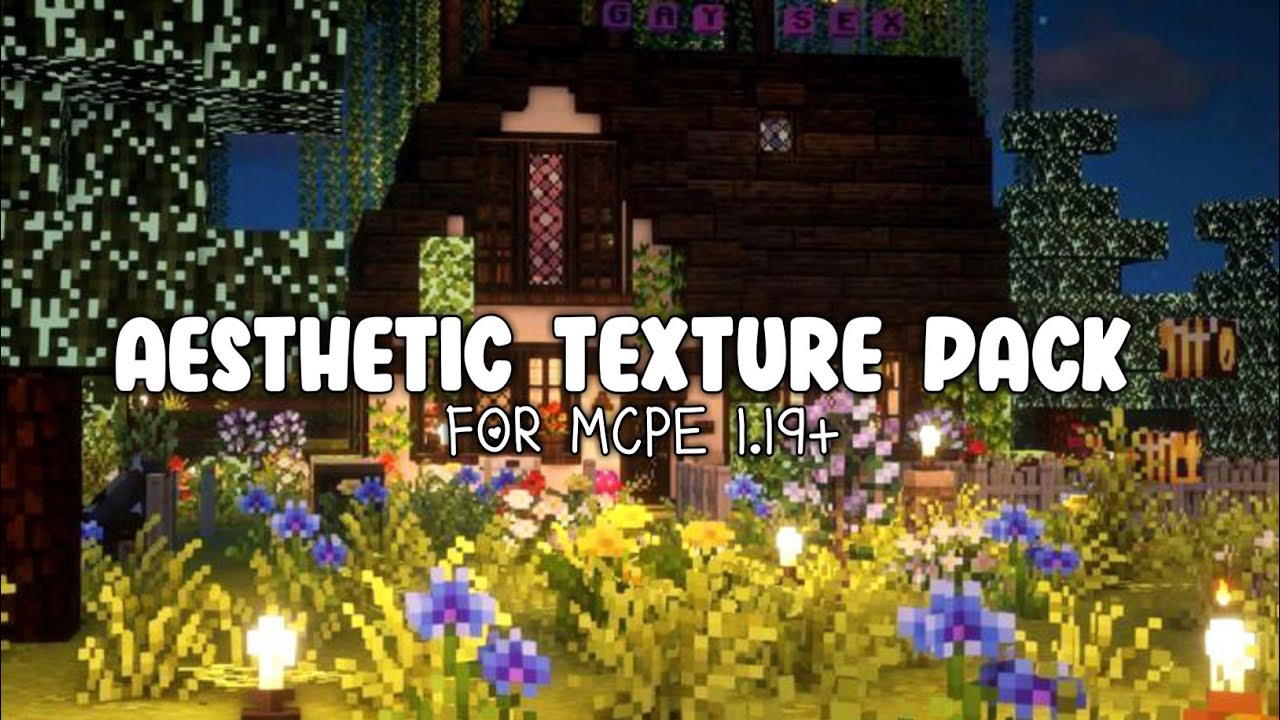 Aesthetic Texture Pack For MCPE 1.19 | Faithless Texture Pack - YouTube