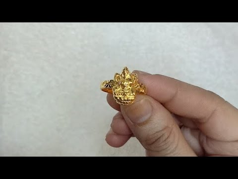 3 grams Lakshmi devi ring 916 gold @mohanakrishnalopinti - YouTube