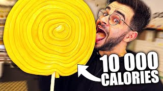 I EAT A GIANT Lollipop (+10,000 Calories)